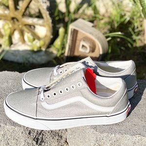 New Vans Old School Silver/True White